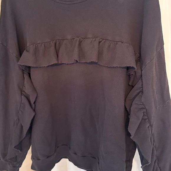 The Great.  Ruffle Sweatshirt - Size 2 - Picture 4 of 7